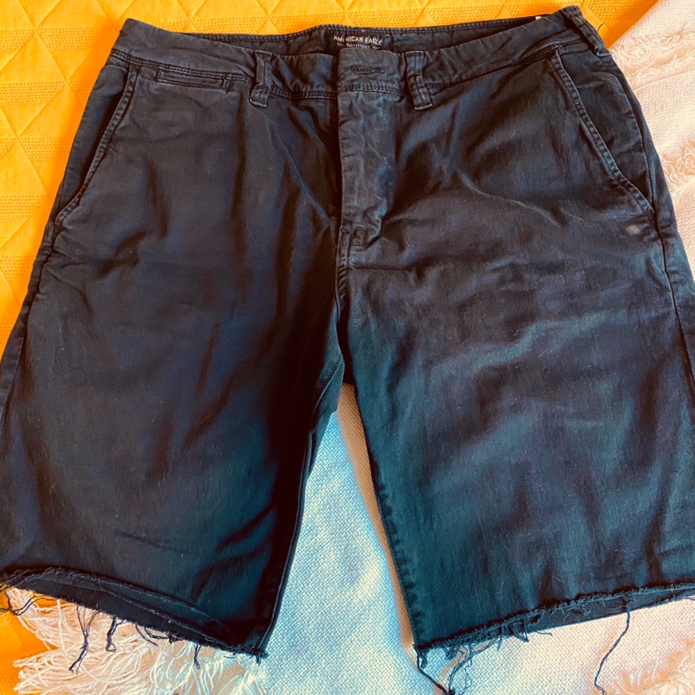 AE extreme flex black shorts